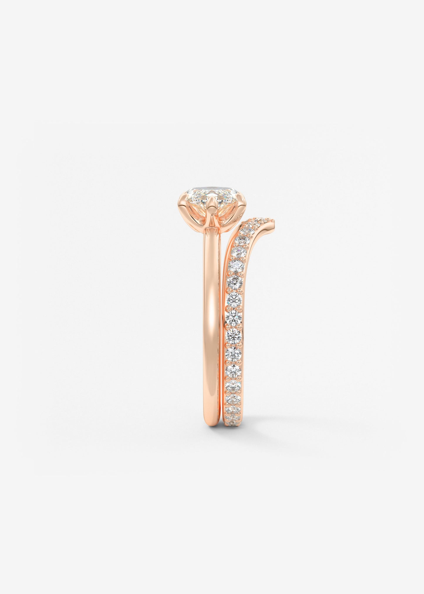 Oval Solitaire With Raised Basket Gallery Lab Grown Diamond Engagement Ring