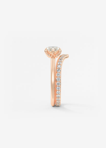 Oval Solitaire With Raised Basket Gallery Lab Grown Diamond Engagement Ring