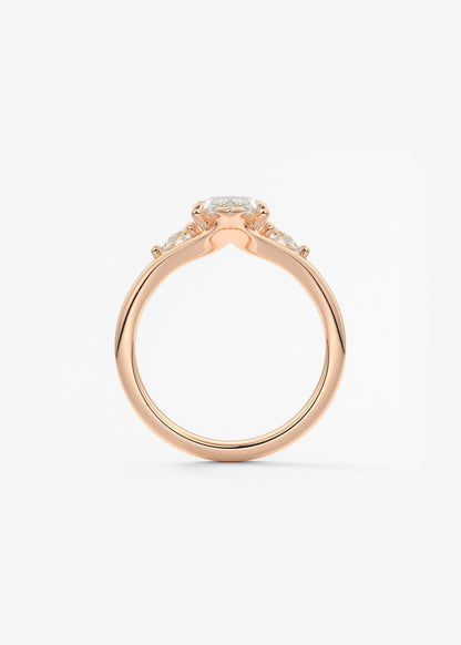 Oval Solitaire With Raised Basket Gallery Lab Grown Diamond Engagement Ring