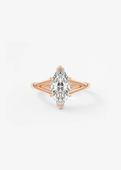 Oval Solitaire With Raised Basket Gallery Lab Grown Diamond Engagement Ring