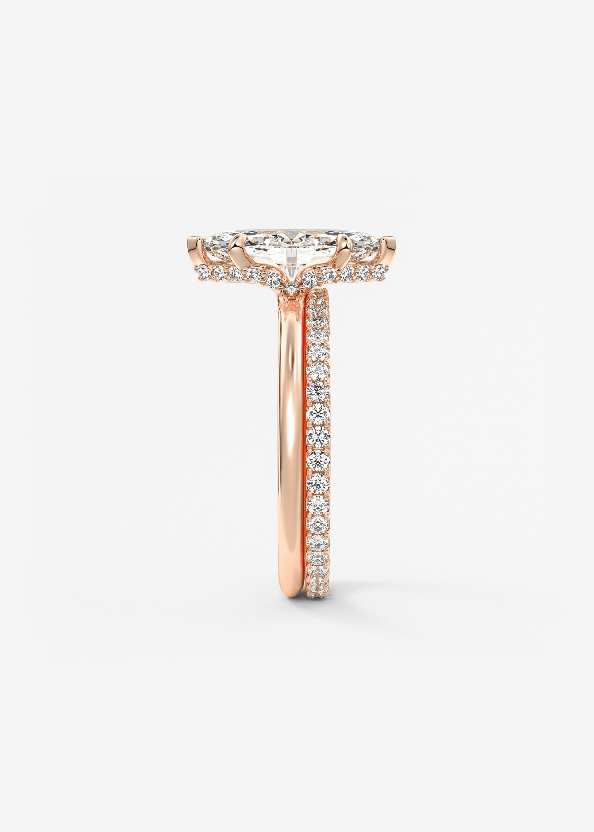 Oval Solitaire With Raised Basket Gallery Lab Grown Diamond Engagement Ring