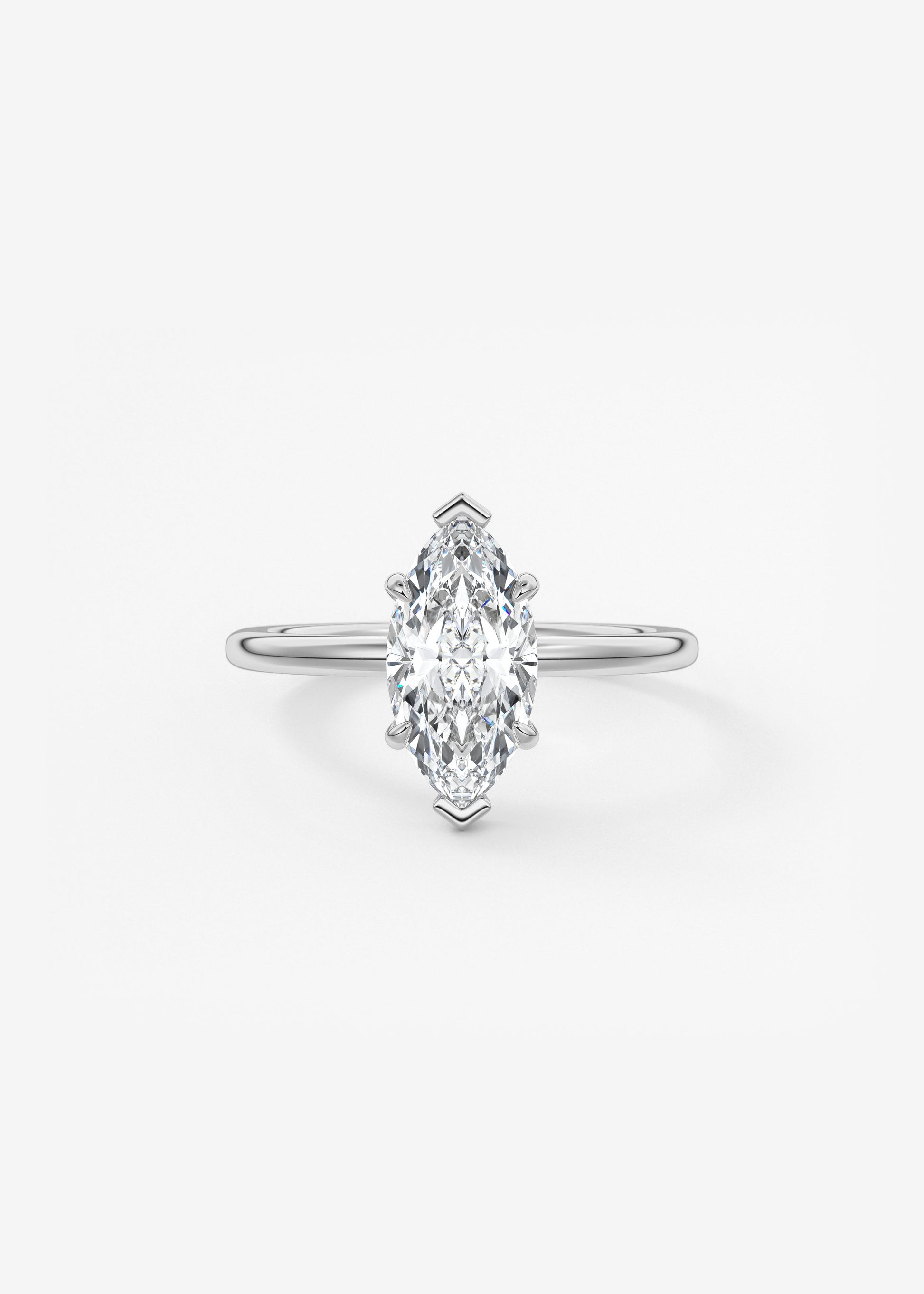 Oval Solitaire With Raised Basket Gallery Lab Grown Diamond Engagement Ring