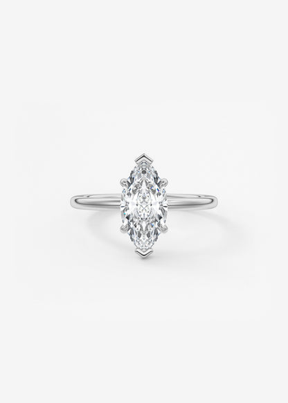 Oval Solitaire With Raised Basket Gallery Lab Grown Diamond Engagement Ring