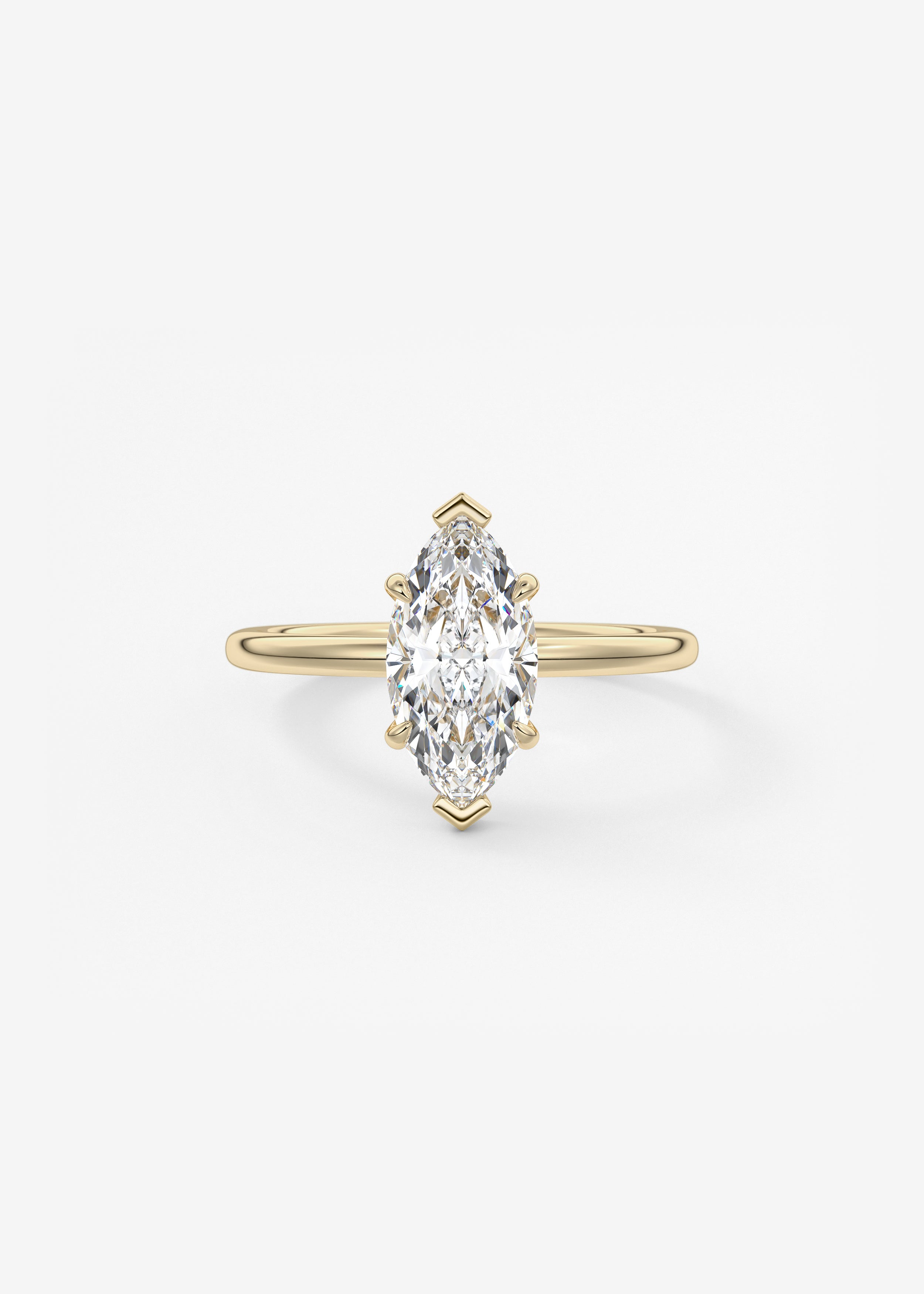 Oval Solitaire With Raised Basket Gallery Lab Grown Diamond Engagement Ring