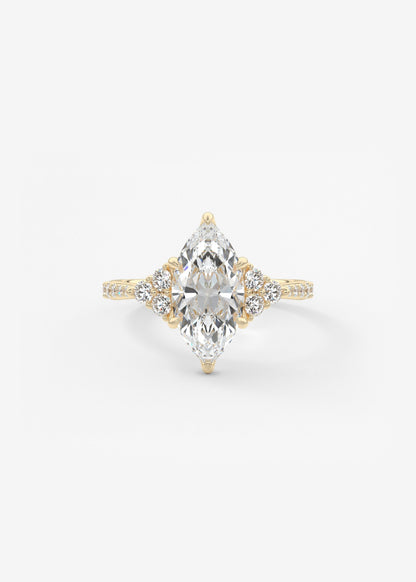 Oval Solitaire With Raised Basket Gallery Lab Grown Diamond Engagement Ring