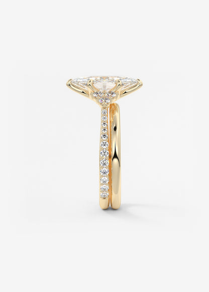 Oval Solitaire With Raised Basket Gallery Lab Grown Diamond Engagement Ring