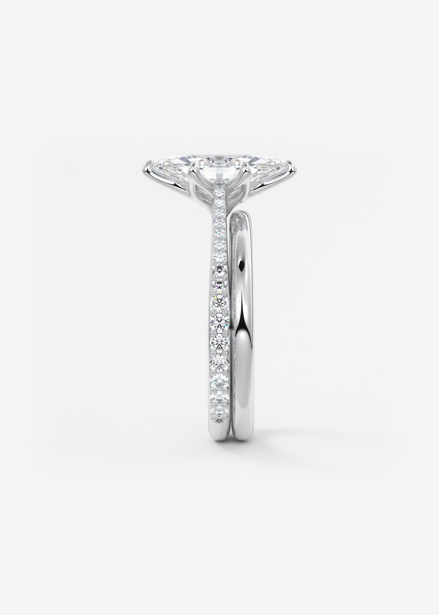 Oval Solitaire With Raised Basket Gallery Lab Grown Diamond Engagement Ring