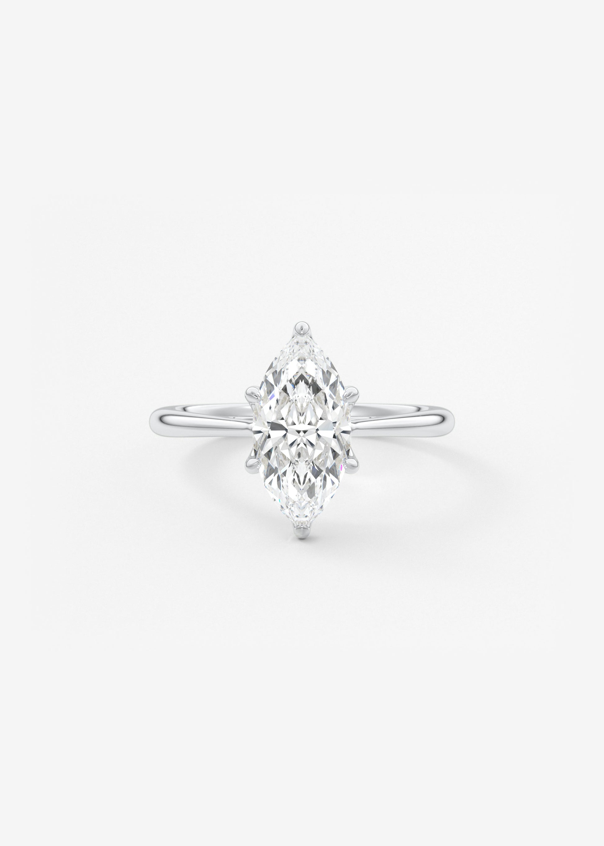 Oval Solitaire With Raised Basket Gallery Lab Grown Diamond Engagement Ring