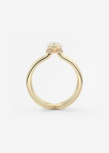Oval Solitaire With Raised Basket Gallery Lab Grown Diamond Engagement Ring