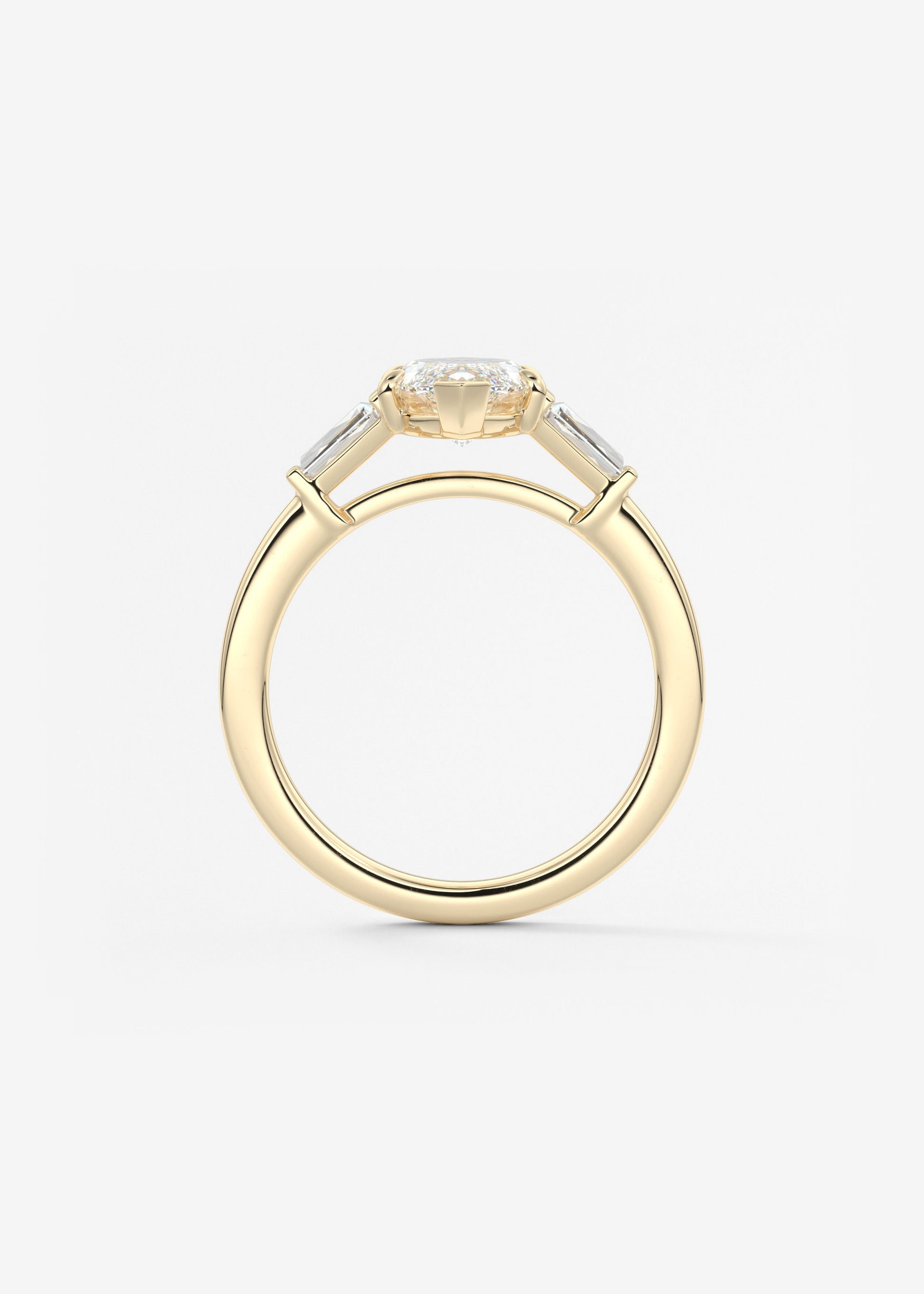 Oval Solitaire With Raised Basket Gallery Lab Grown Diamond Engagement Ring
