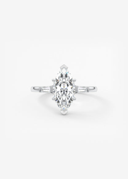 Oval Solitaire With Raised Basket Gallery Lab Grown Diamond Engagement Ring