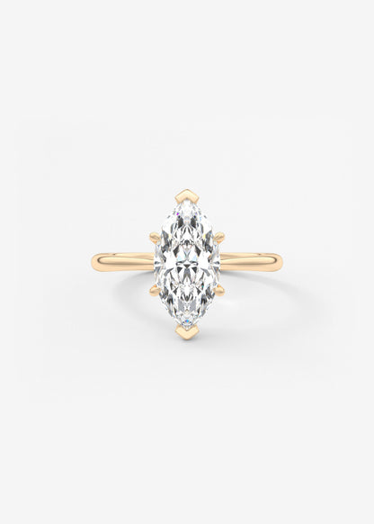 Oval Solitaire With Raised Basket Gallery Lab Grown Diamond Engagement Ring