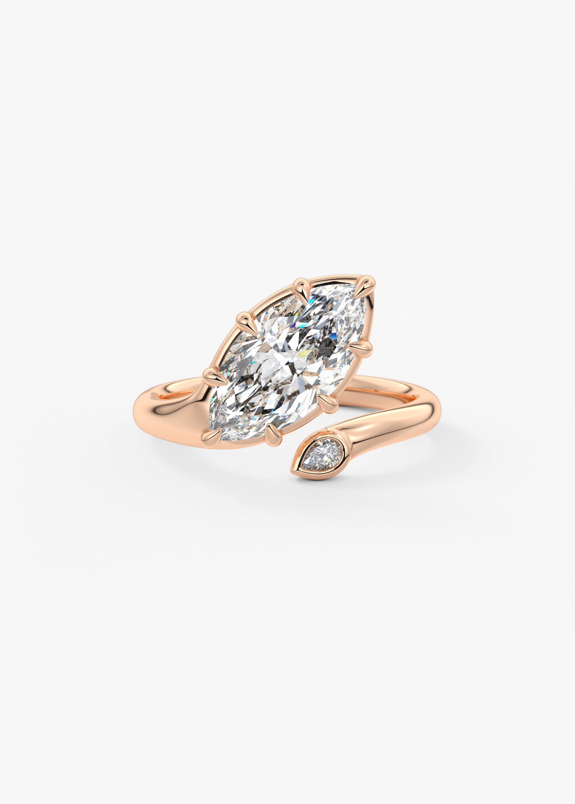 Oval Solitaire With Raised Basket Gallery Lab Grown Diamond Engagement Ring