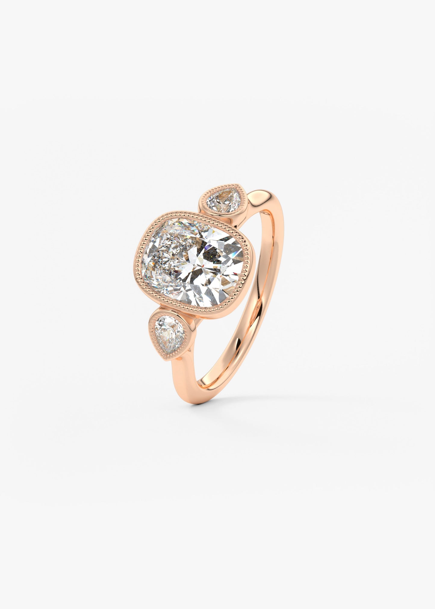 Oval Solitaire With Raised Basket Gallery Lab Grown Diamond Engagement Ring