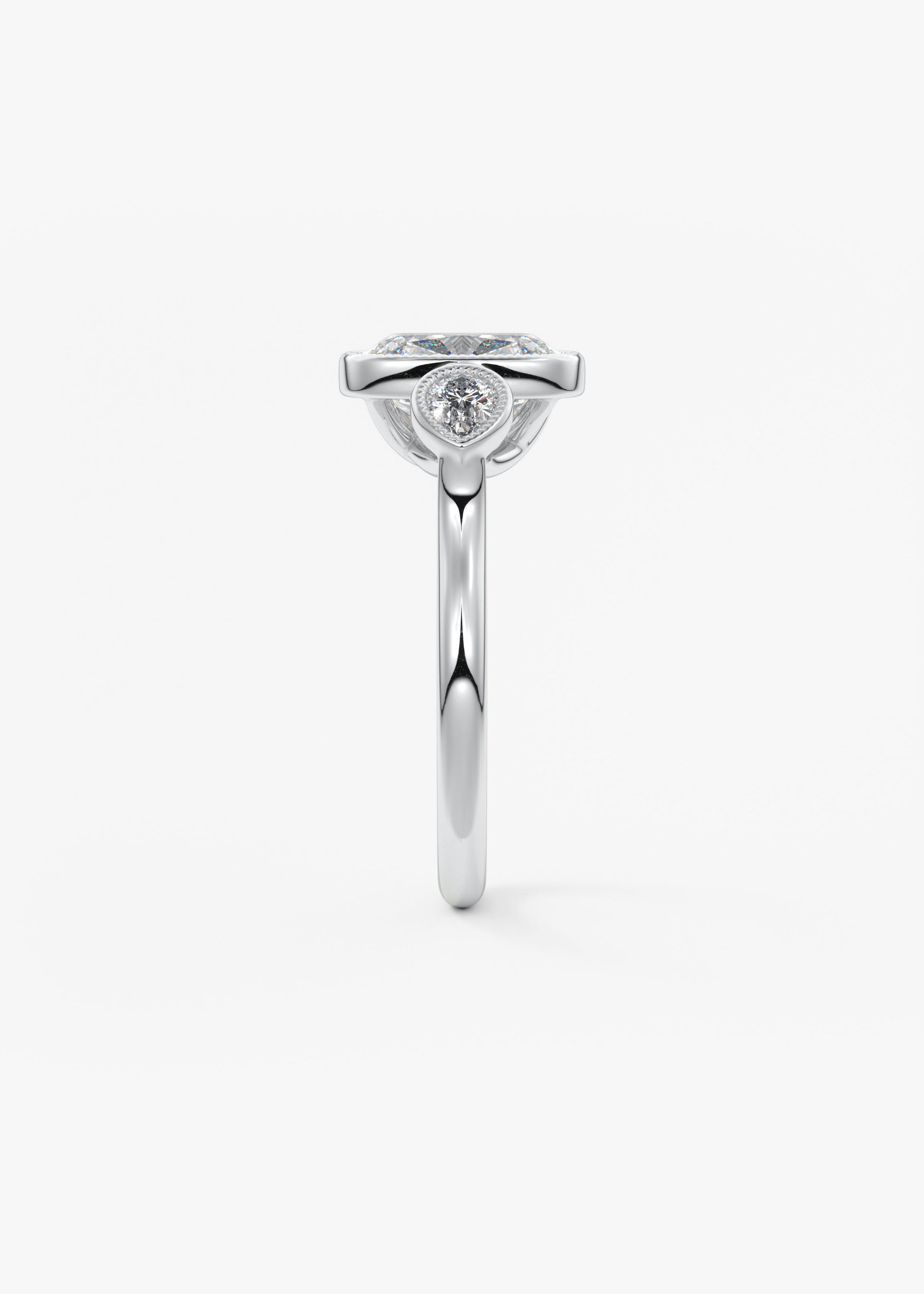 Oval Solitaire With Raised Basket Gallery Lab Grown Diamond Engagement Ring