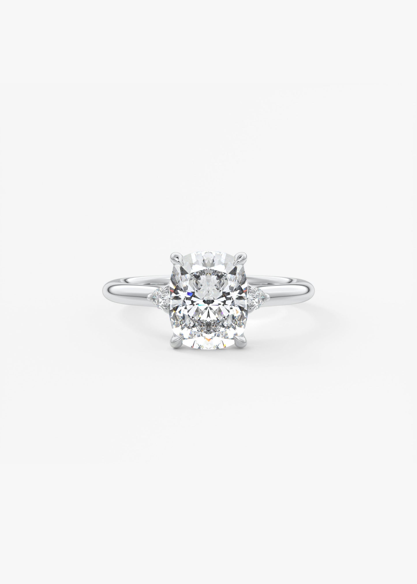 Oval Solitaire With Raised Basket Gallery Lab Grown Diamond Engagement Ring