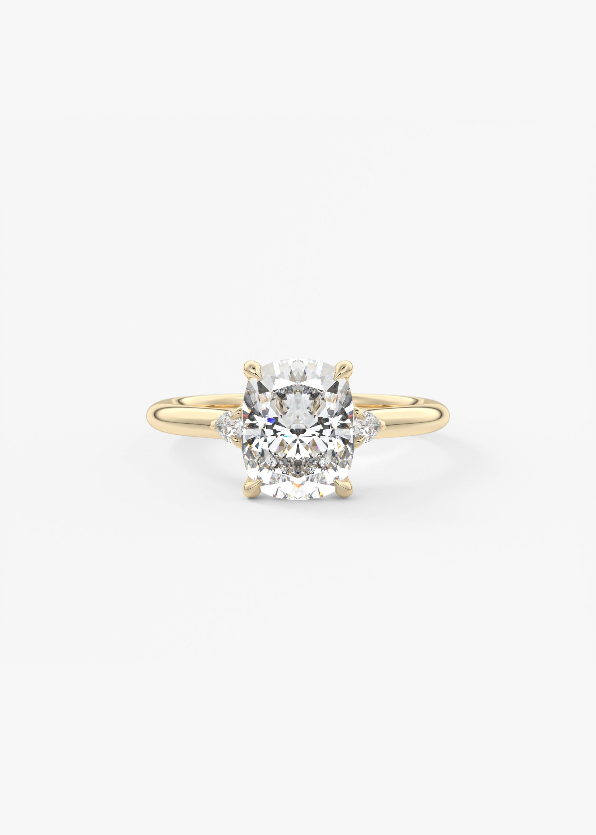 Oval Solitaire With Raised Basket Gallery Lab Grown Diamond Engagement Ring
