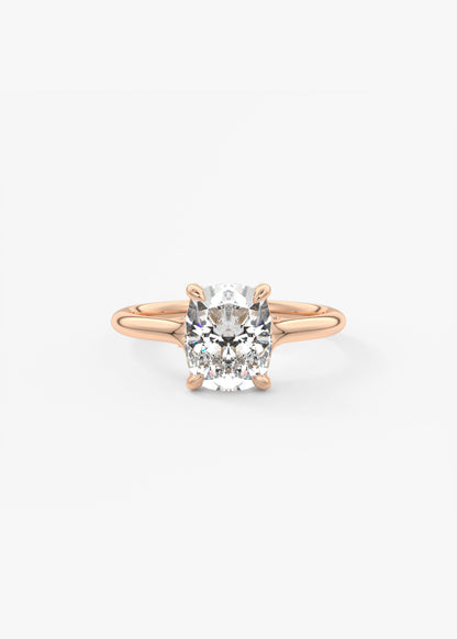 Oval Solitaire With Raised Basket Gallery Lab Grown Diamond Engagement Ring