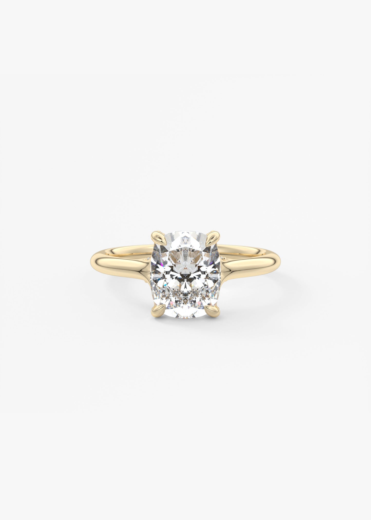 Oval Solitaire With Raised Basket Gallery Lab Grown Diamond Engagement Ring