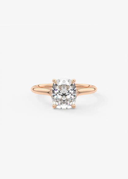 Oval Solitaire With Raised Basket Gallery Lab Grown Diamond Engagement Ring