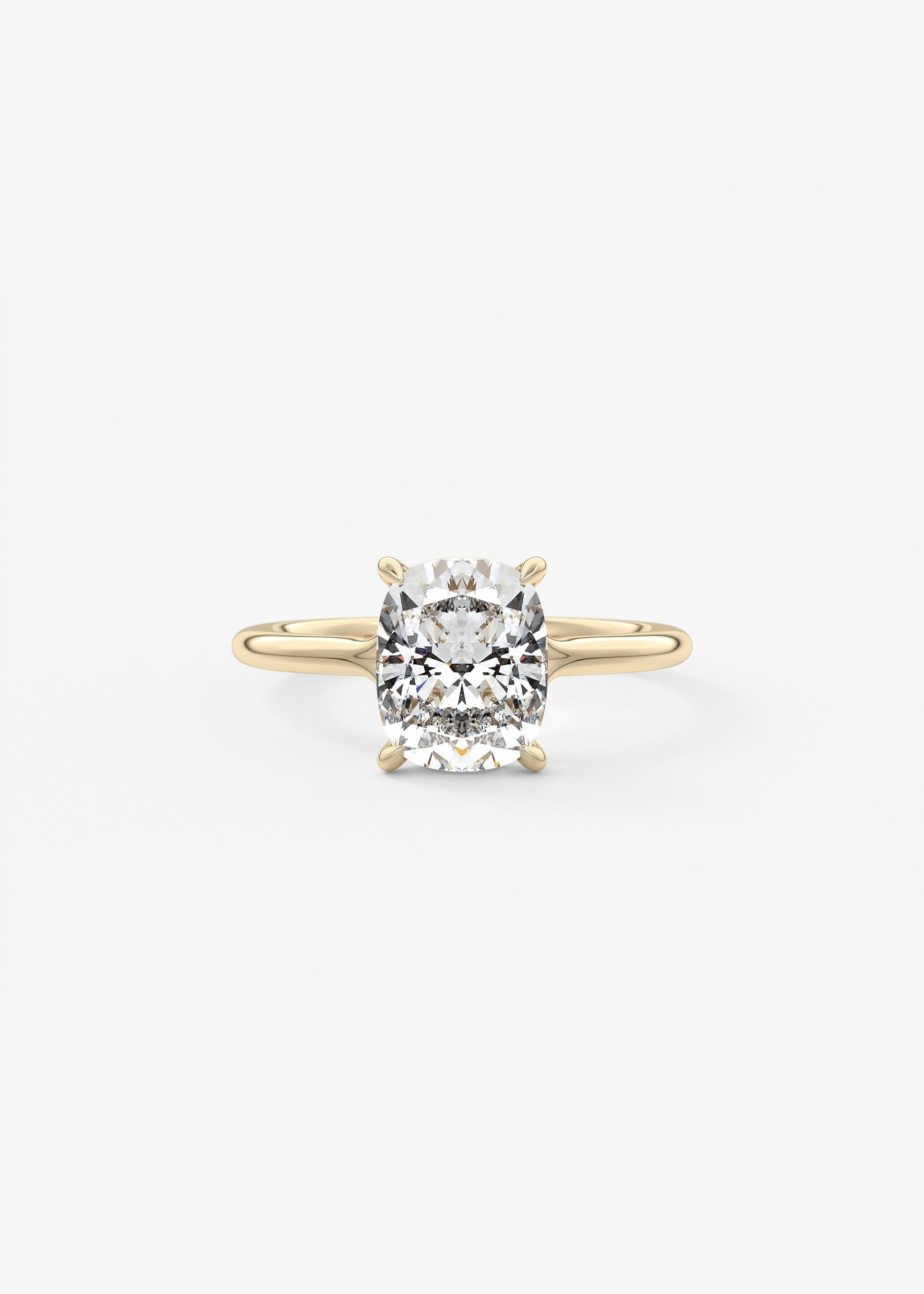 Oval Solitaire With Raised Basket Gallery Lab Grown Diamond Engagement Ring