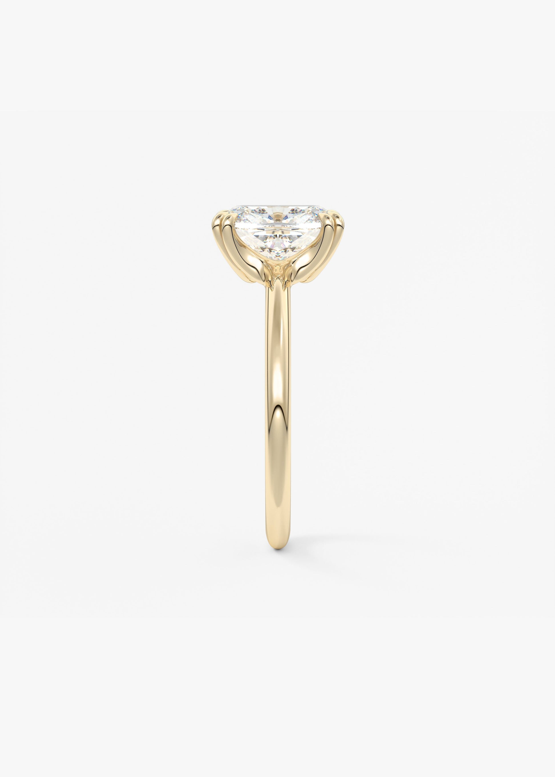 Oval Solitaire With Raised Basket Gallery Lab Grown Diamond Engagement Ring