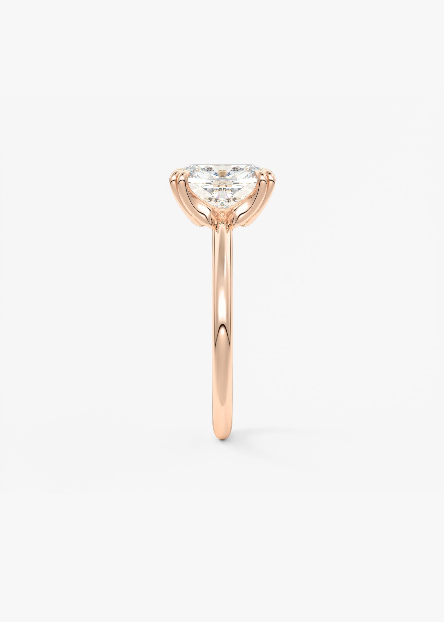 Oval Solitaire With Raised Basket Gallery Lab Grown Diamond Engagement Ring