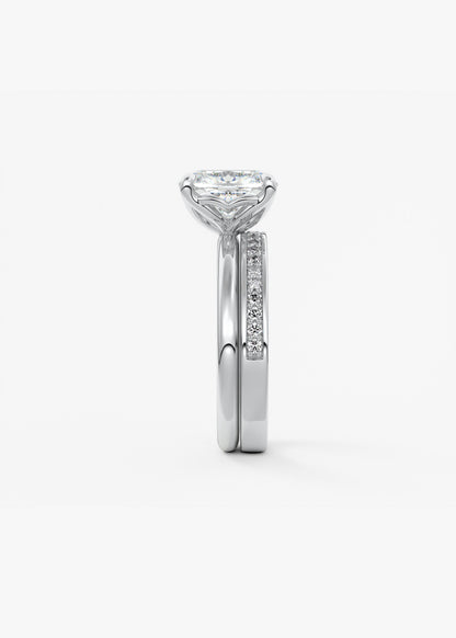 Oval Solitaire With Raised Basket Gallery Lab Grown Diamond Engagement Ring