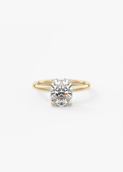 Oval Solitaire With Raised Basket Gallery Lab Grown Diamond Engagement Ring