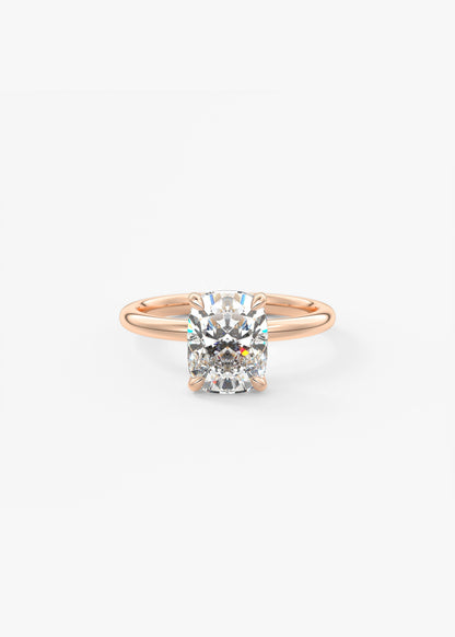 Oval Solitaire With Raised Basket Gallery Lab Grown Diamond Engagement Ring