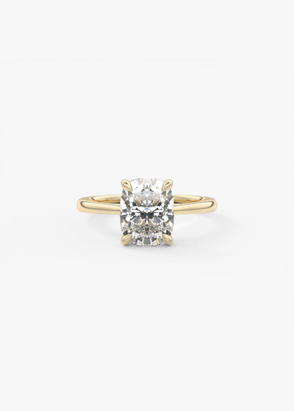 Oval Solitaire With Raised Basket Gallery Lab Grown Diamond Engagement Ring