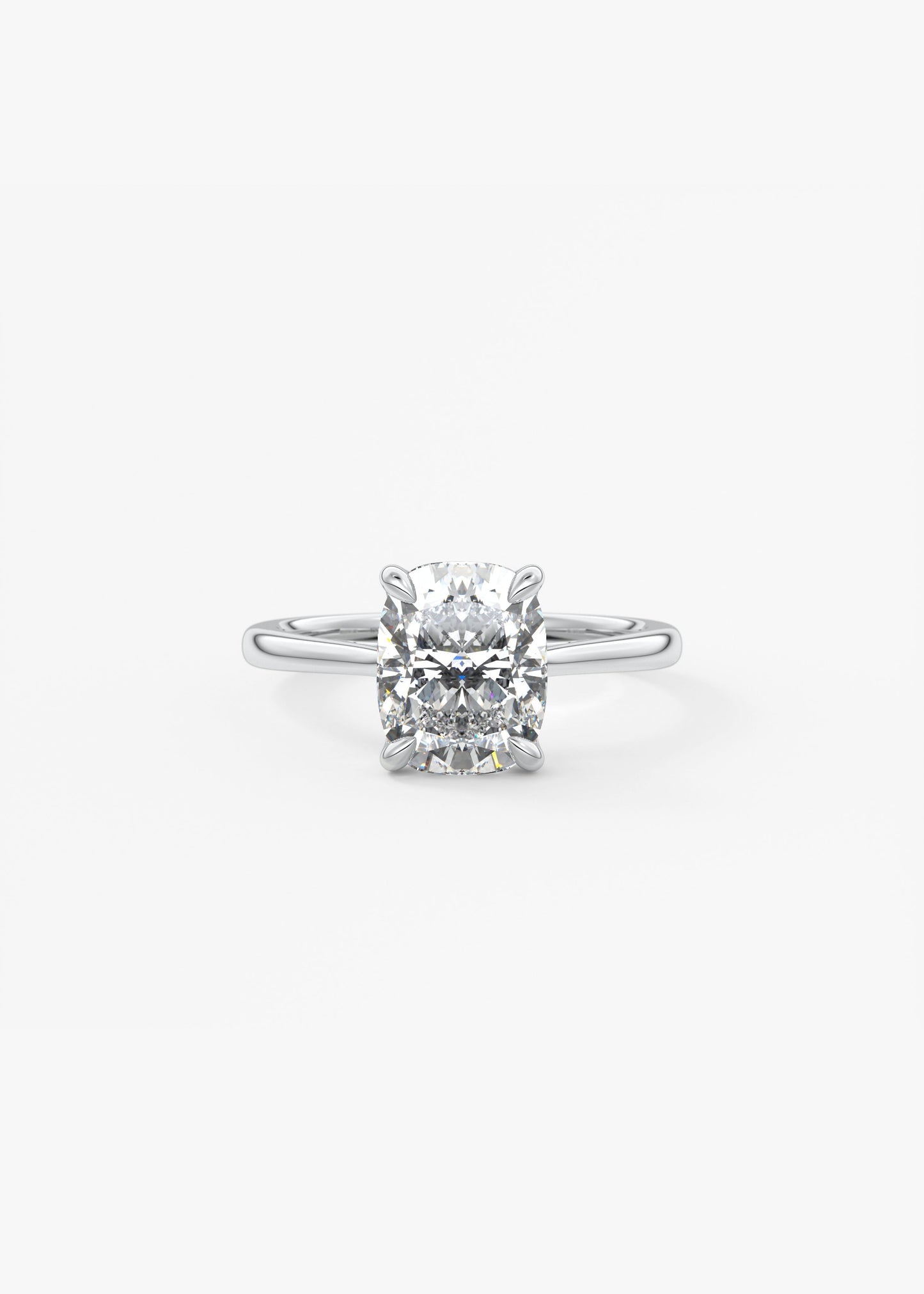 Oval Solitaire With Raised Basket Gallery Lab Grown Diamond Engagement Ring