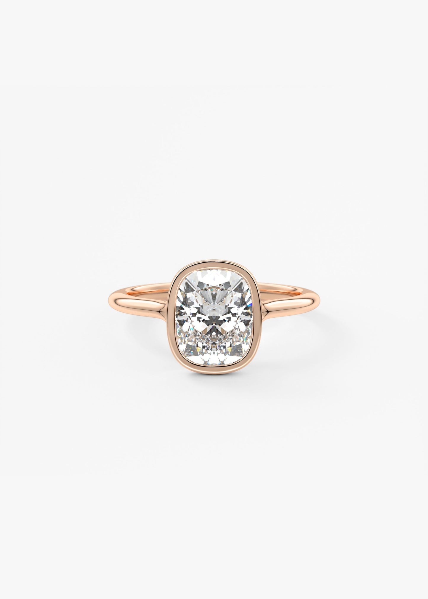 Oval Solitaire With Raised Basket Gallery Lab Grown Diamond Engagement Ring