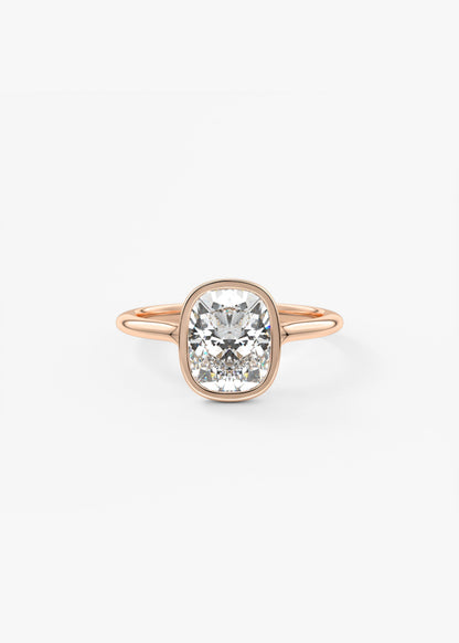Oval Solitaire With Raised Basket Gallery Lab Grown Diamond Engagement Ring