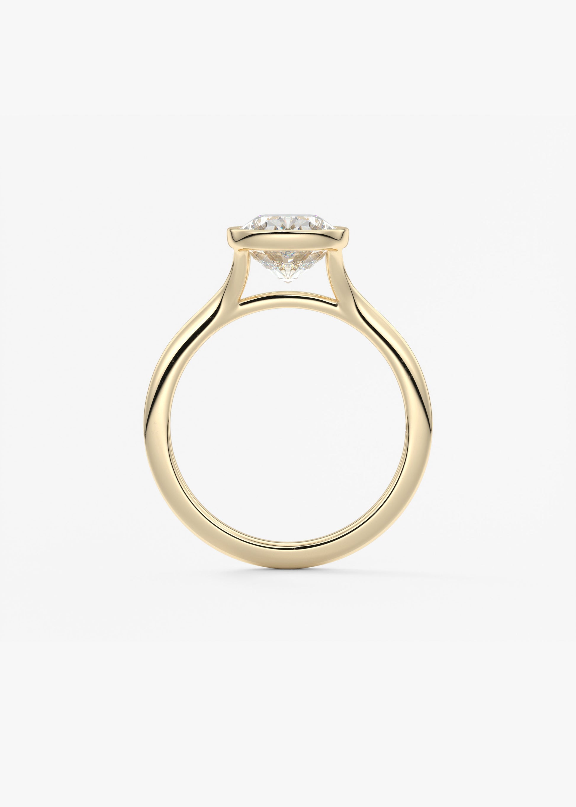 Oval Solitaire With Raised Basket Gallery Lab Grown Diamond Engagement Ring