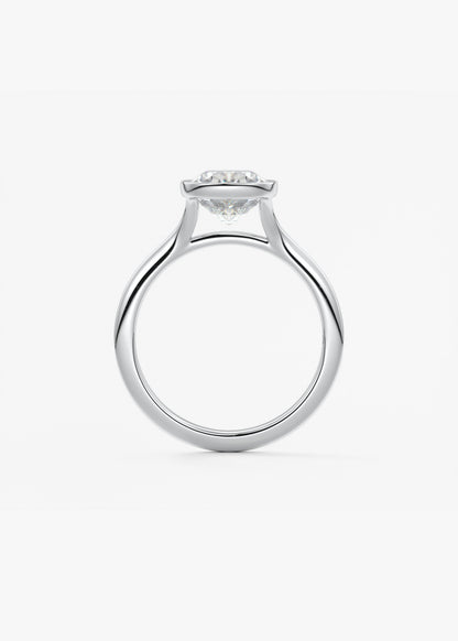 Oval Solitaire With Raised Basket Gallery Lab Grown Diamond Engagement Ring