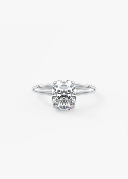 Oval Solitaire With Raised Basket Gallery Lab Grown Diamond Engagement Ring