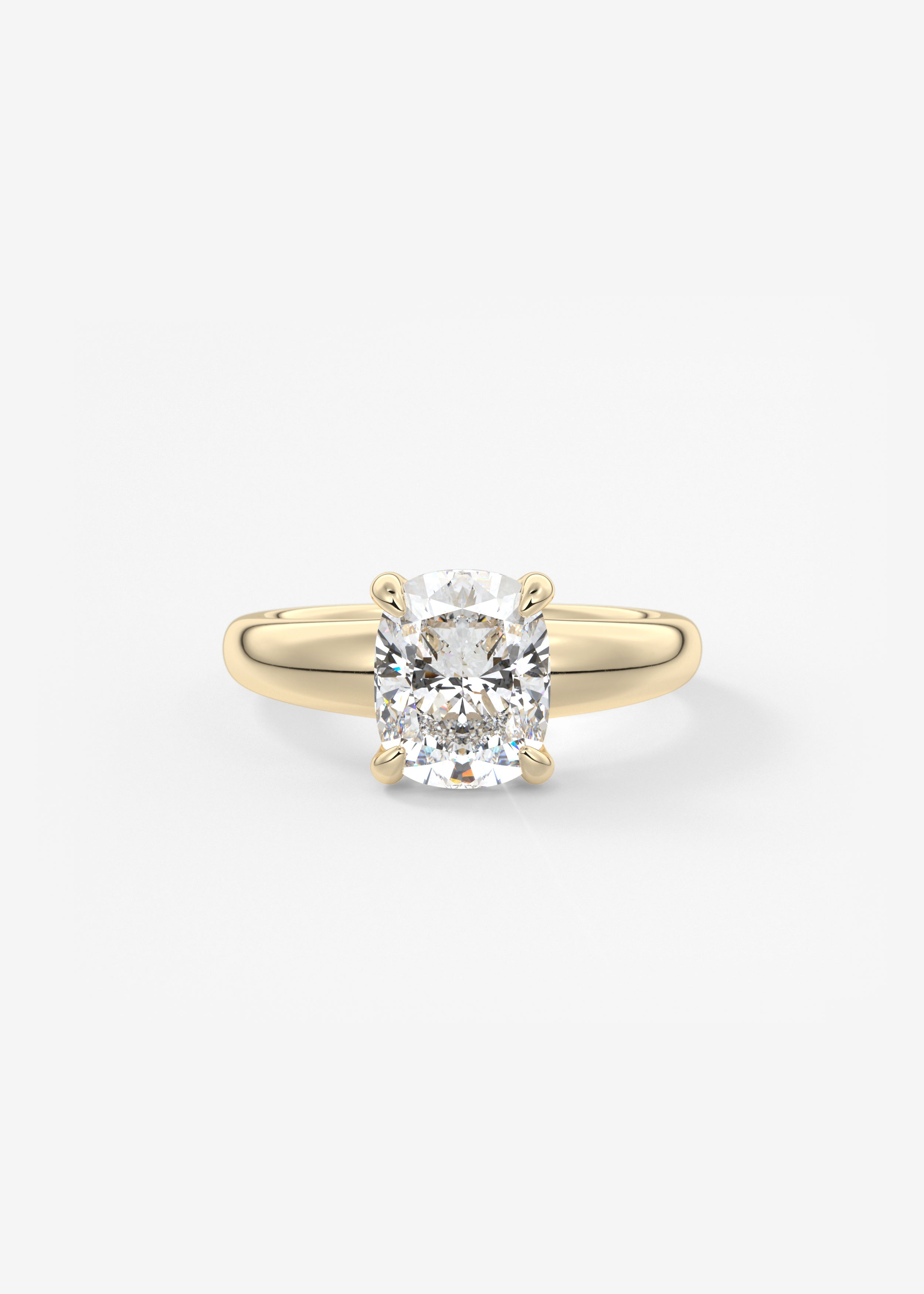 Oval Solitaire With Raised Basket Gallery Lab Grown Diamond Engagement Ring