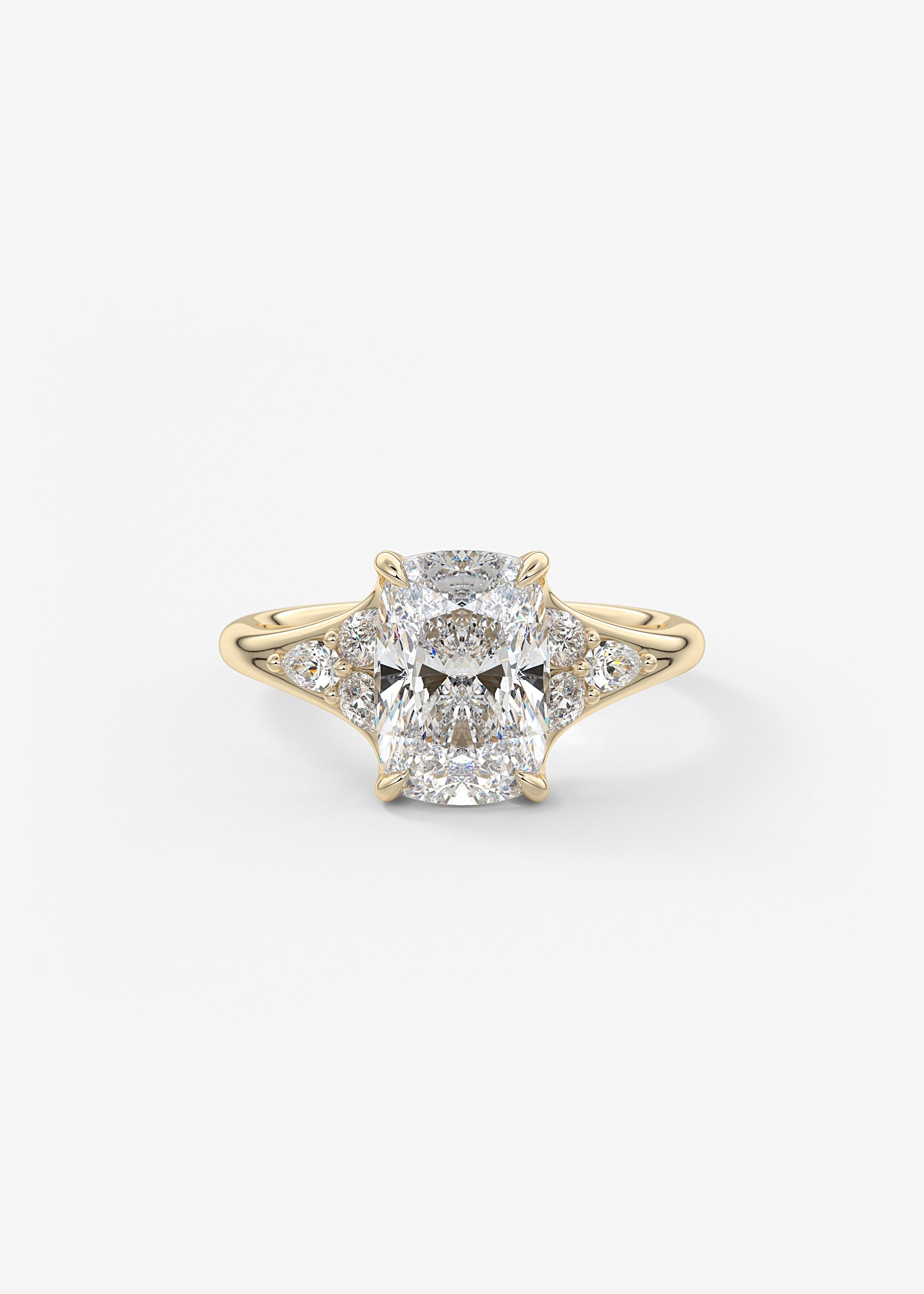 Oval Solitaire With Raised Basket Gallery Lab Grown Diamond Engagement Ring