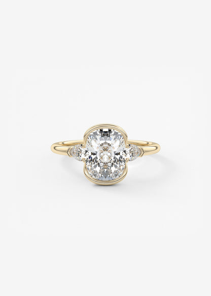 Oval Solitaire With Raised Basket Gallery Lab Grown Diamond Engagement Ring