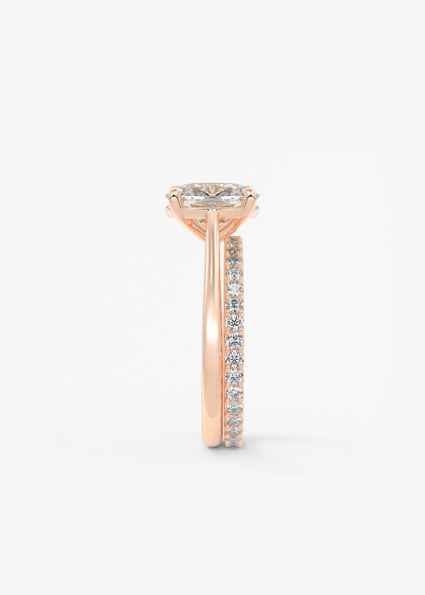 Oval Solitaire With Raised Basket Gallery Lab Grown Diamond Engagement Ring