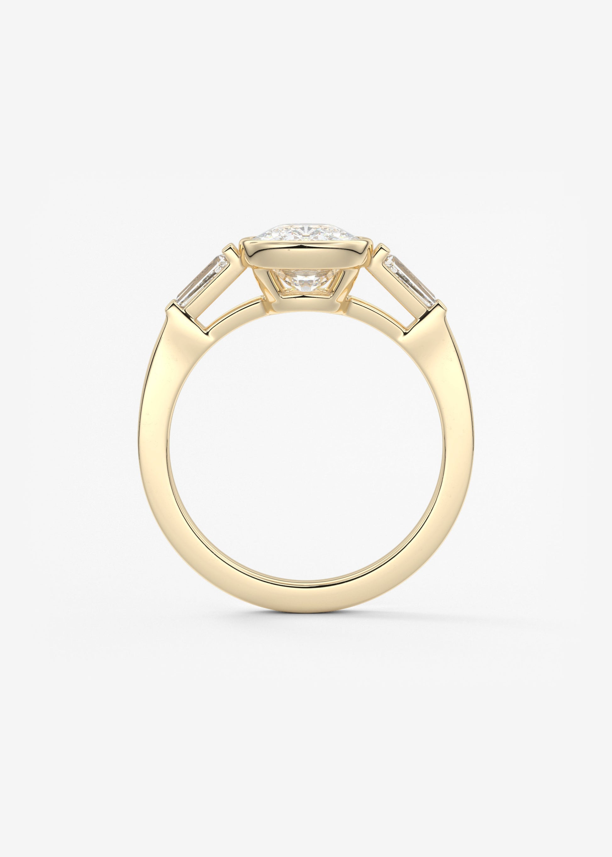 Oval Solitaire With Raised Basket Gallery Lab Grown Diamond Engagement Ring