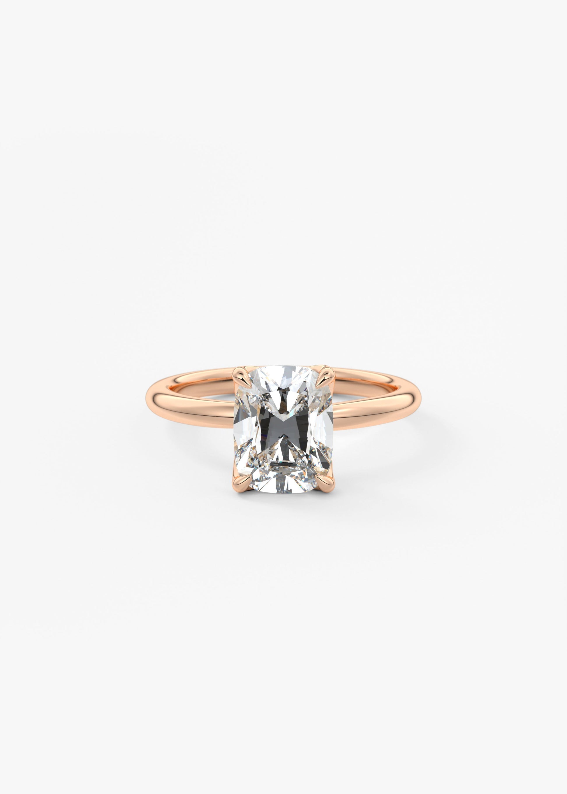 Oval Solitaire With Raised Basket Gallery Lab Grown Diamond Engagement Ring