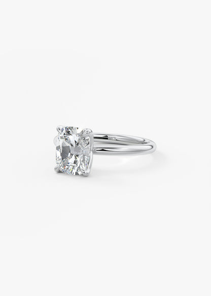 Oval Solitaire With Raised Basket Gallery Lab Grown Diamond Engagement Ring