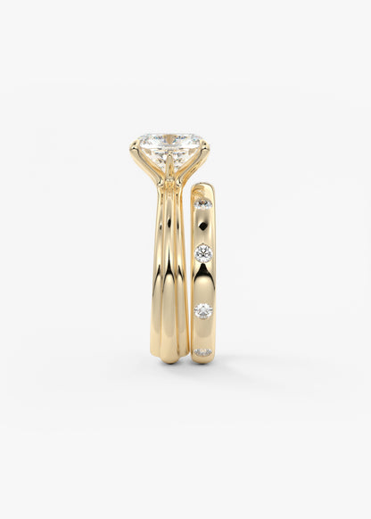 Oval Solitaire With Raised Basket Gallery Lab Grown Diamond Engagement Ring