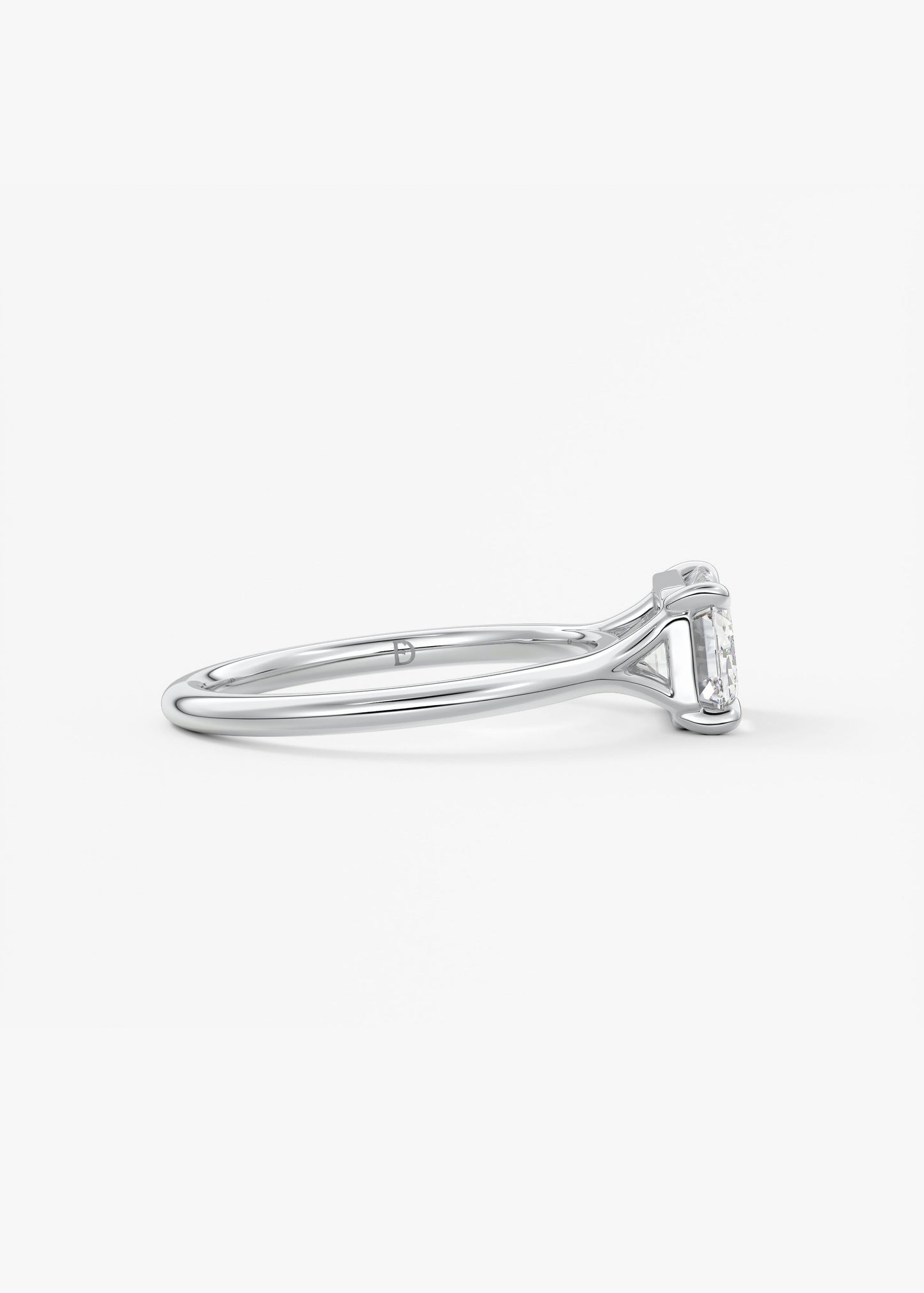 Oval Solitaire With Raised Basket Gallery Lab Grown Diamond Engagement Ring