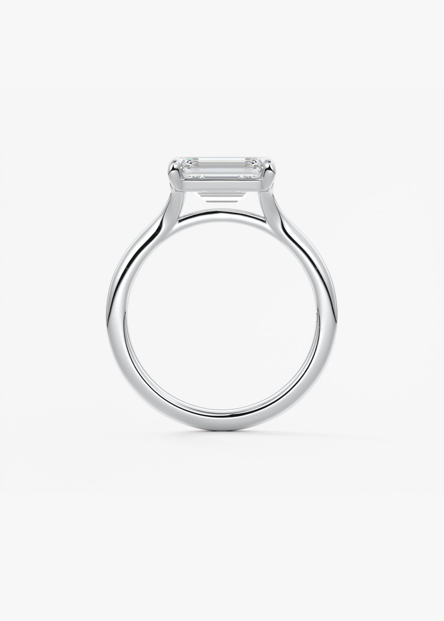 Oval Solitaire With Raised Basket Gallery Lab Grown Diamond Engagement Ring
