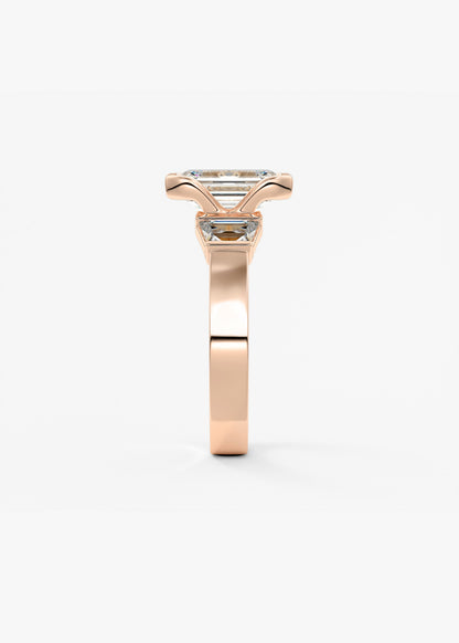 Oval Solitaire With Raised Basket Gallery Lab Grown Diamond Engagement Ring