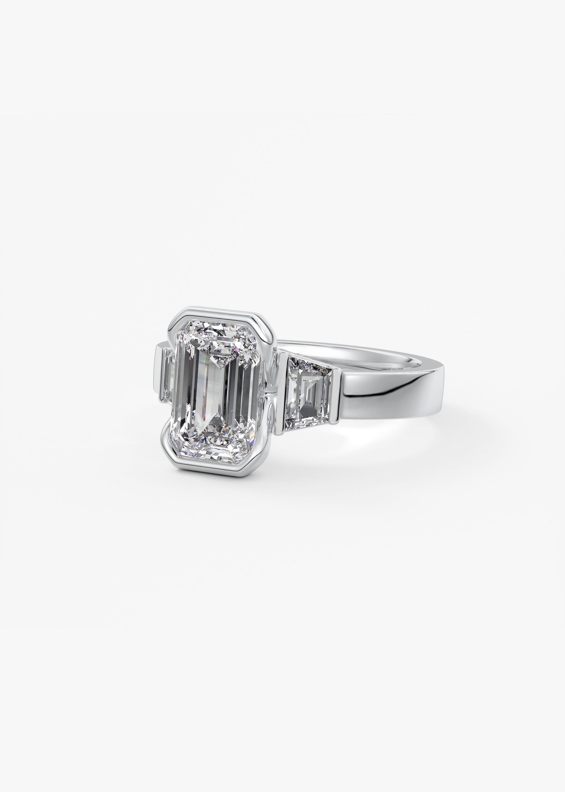 Oval Solitaire With Raised Basket Gallery Lab Grown Diamond Engagement Ring