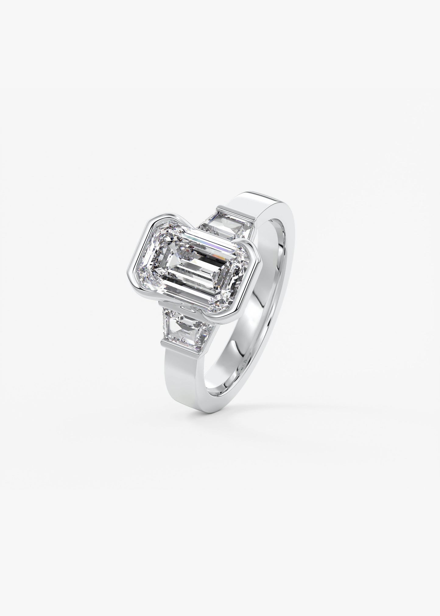 Oval Solitaire With Raised Basket Gallery Lab Grown Diamond Engagement Ring